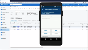 Acumatica inventory scan mobile app
