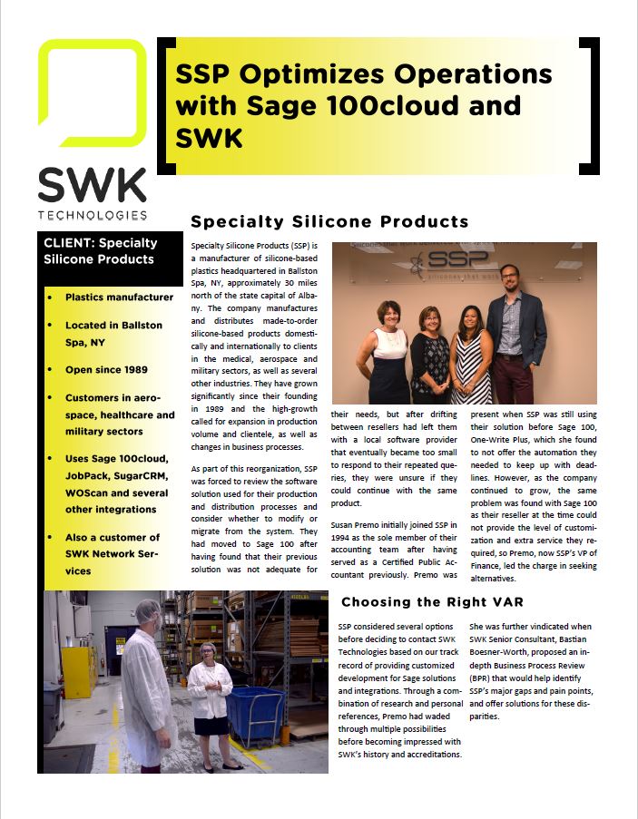 swk optimizes operations with sage 100cloud and swk