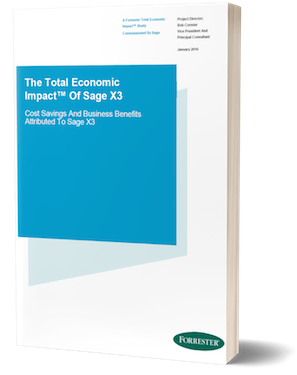 Find out the economic impact of Sage X3 for Wholesale Distribution
