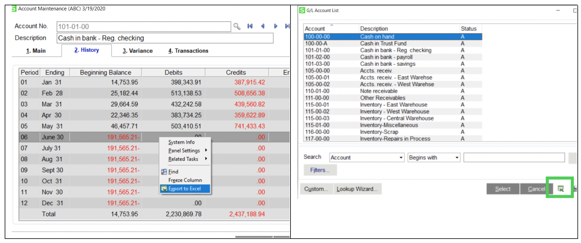 New Export To Excel Feature In Sage 100cloud New Export To Excel Feature In Sage 100cloud