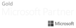 The Microsoft partner logo on a black background.