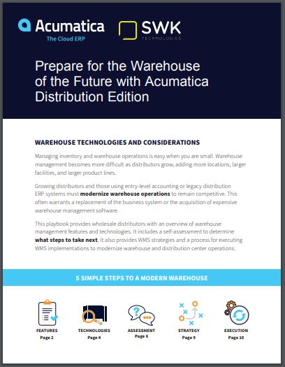 Acumatica Warehouse Management Playbook Cover