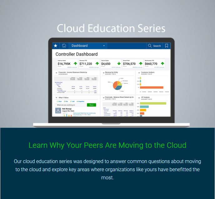 Cloud Education Series - Sage Intacct webinars