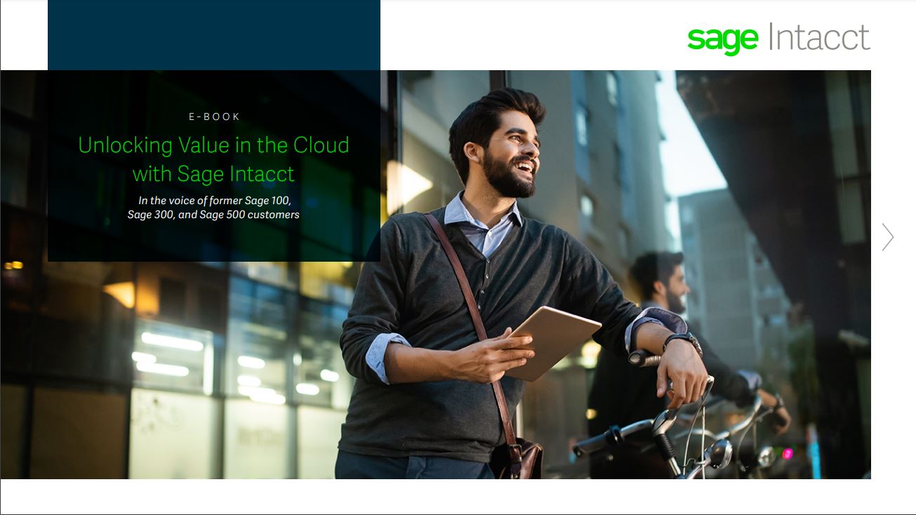 E-Book- Unlocking Value in the Cloud with Sage Intacct