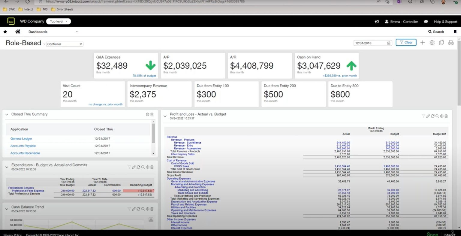 Sage Intacct vs Sage 100 SWK Technologies