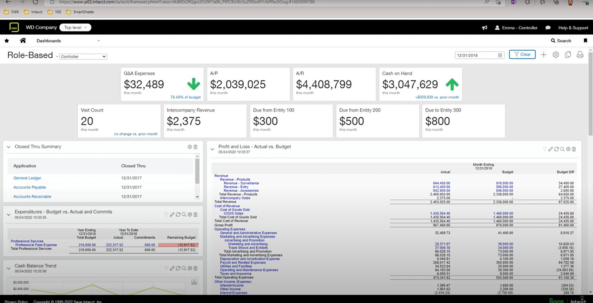 Sage Intacct vs Sage 100 SWK Technologies