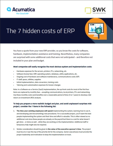 The 7 Hidden Costs of ERP White Paper