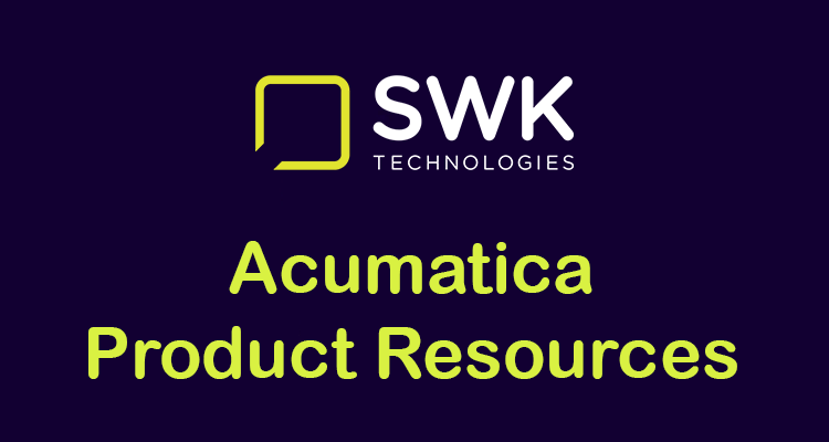 SWK Acumatica Product Resources