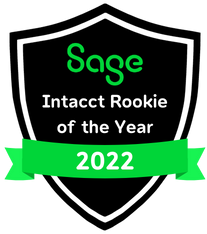 Sage Intacct - Rookie of the Year Award badge