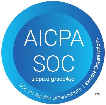 The logo for AICPA SOC.