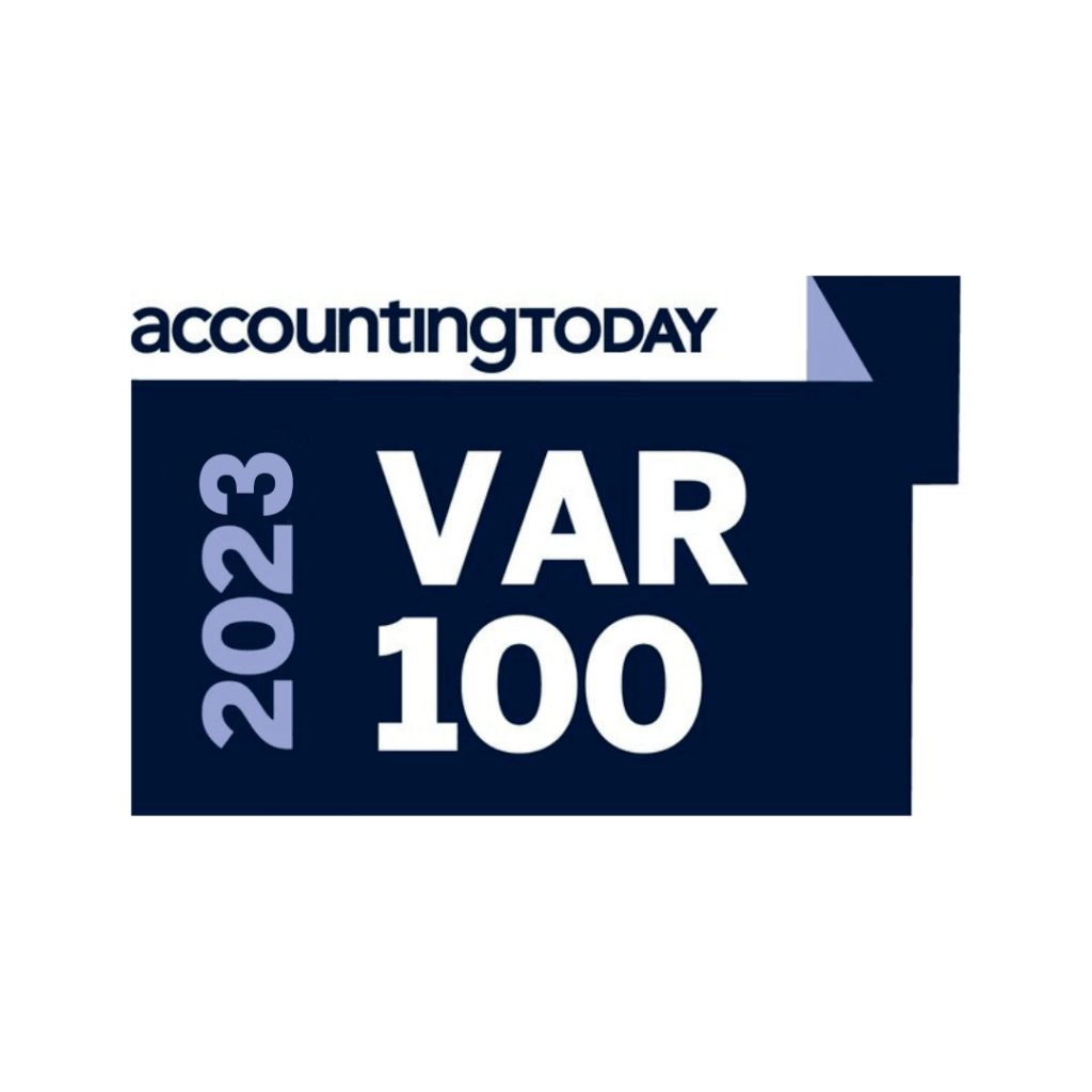 Accounting today's var 100 logo.