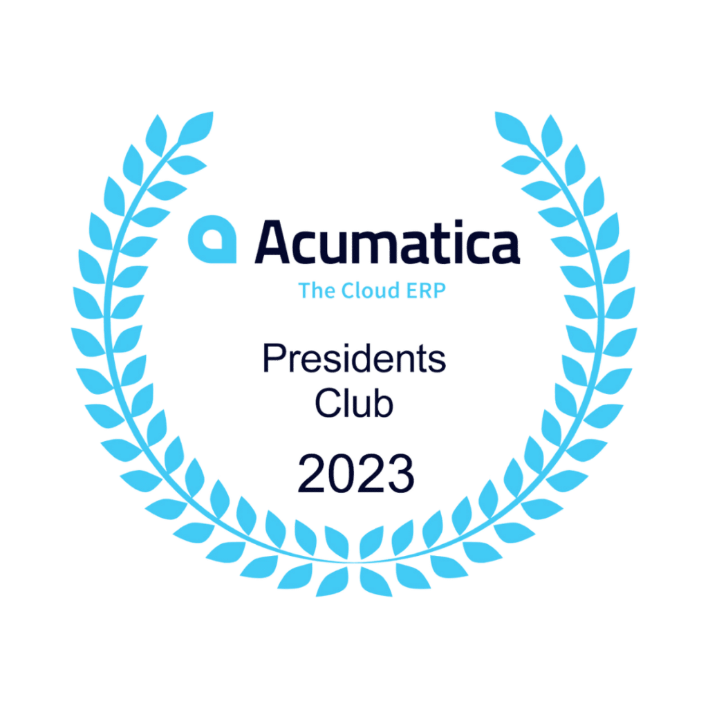 The logo for Acumatica's presidents club.