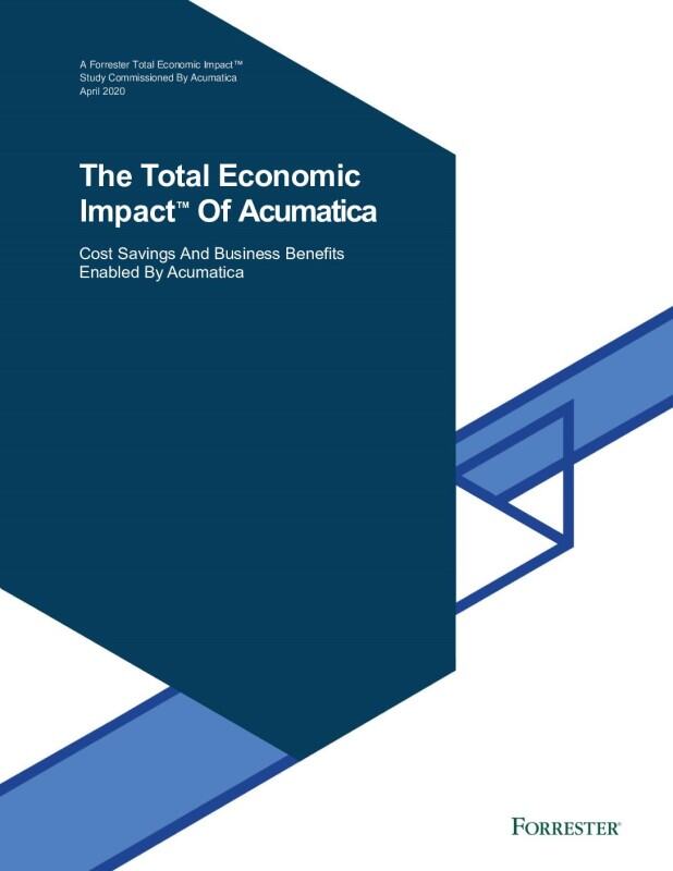 The total economic impact of Acumatica.