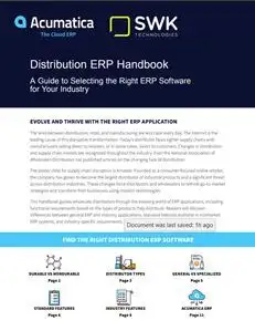 The distribution ERP handbook.