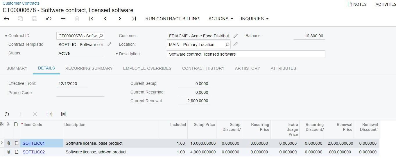 contract maintenance