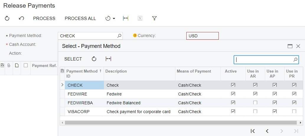 release checks