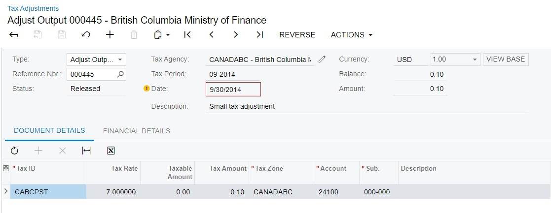 tax adjustments