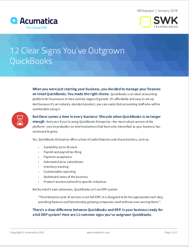 2 clear signs you've outgrown Quickbooks.