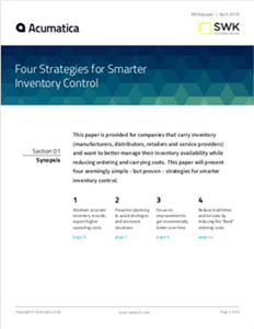 Four strategies for smarter inventory control.