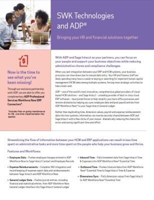 SWK technologies and ADP.