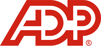 ADP logo on a white background.