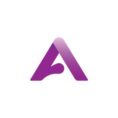 The letter a in purple on a white background.