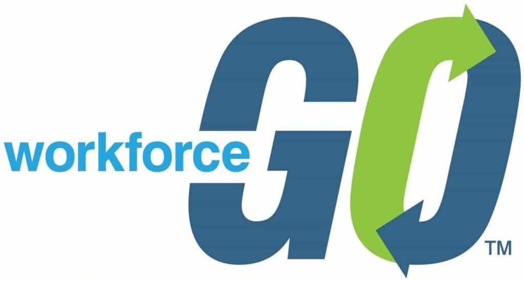 A logo for Workforce Go.