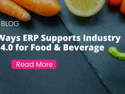 12 ERP supports industry 40 % for food & beverage.