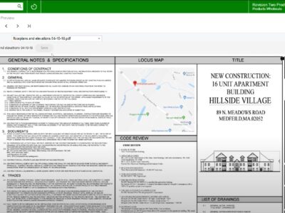 A screen shot of a website showing a construction plan.