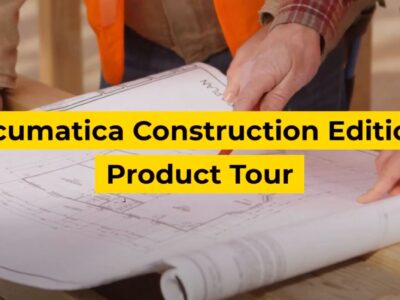 Acumatica construction edition product tour.