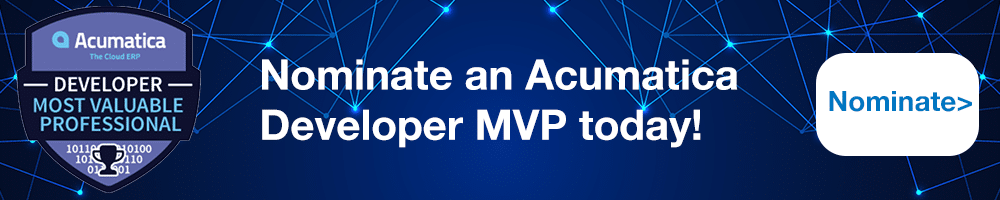 Acumatica Developer MVP