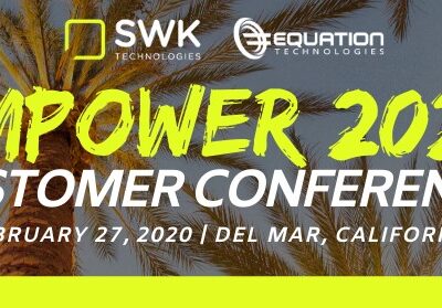 The logo for the empower 2020 customer conference.