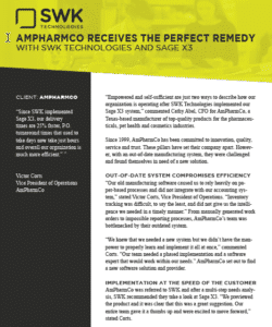 Ampharmco receives the perfect remedy.