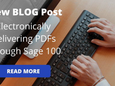 New blog post electronically delivering pdfs through Sage 100.