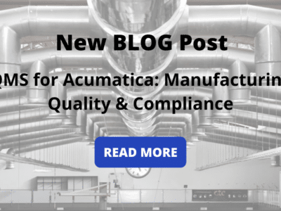 New blog post QMS for automation manufacturing quality & compliance.