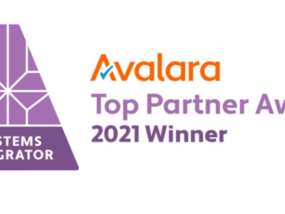 Avalara top partner award 2021 winner.