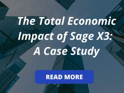 The total economic impact of Sage x a case study.