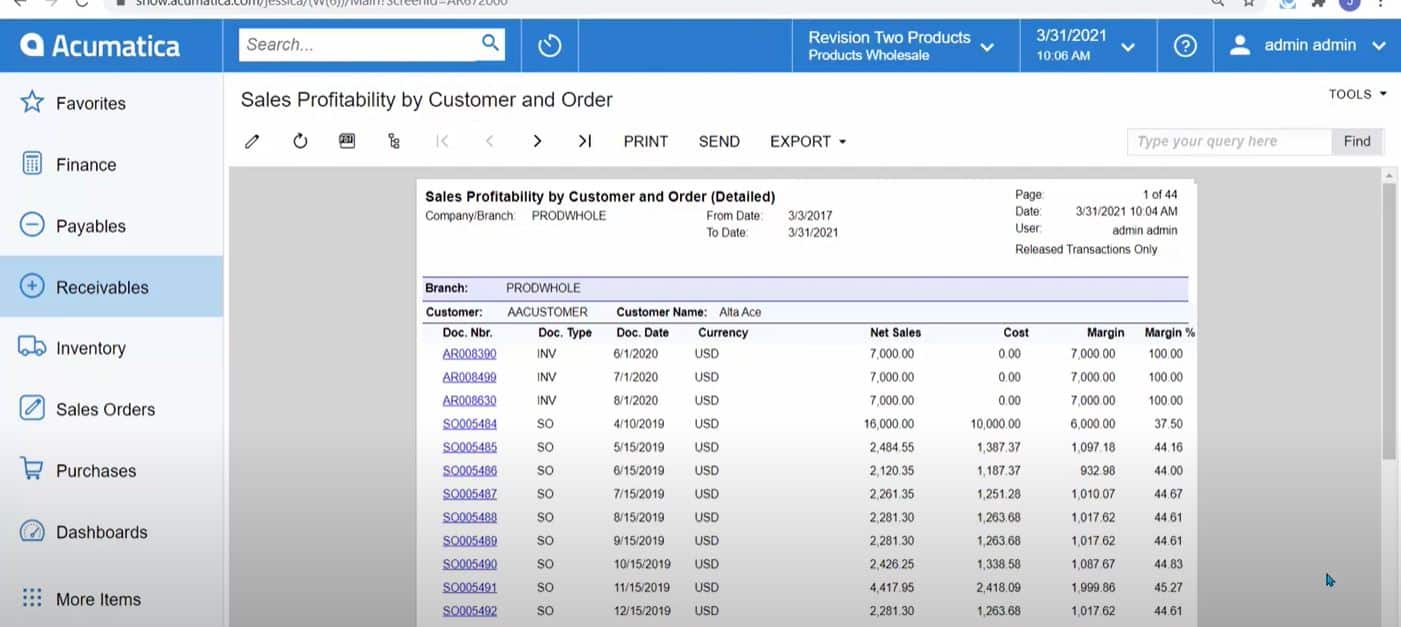 crm-acumatica-cloud-erp-sales-profitability-customer-order-sales