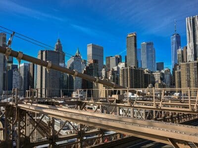Brooklyn bridge, New York City..