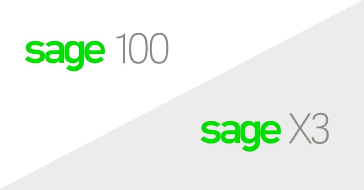 Sage 100 vs Sage X3
