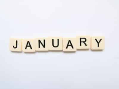 Scrabble tiles spelling January for monthly cybersecurity news recap