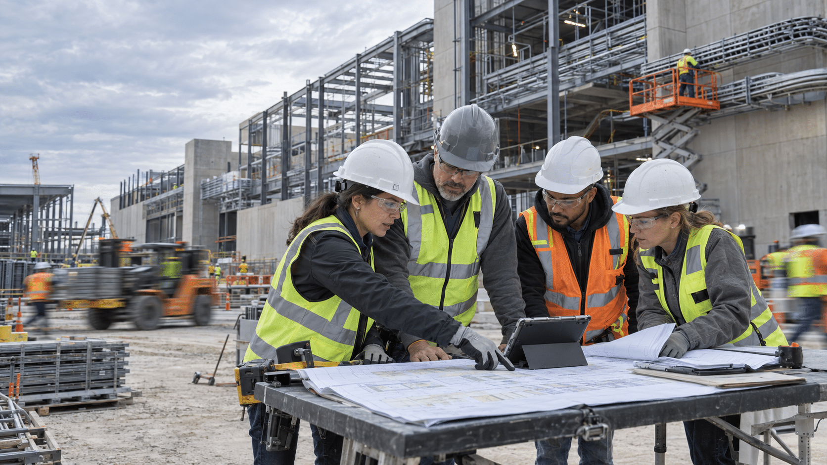 Construction change orders affecting WIP reporting and forecasting on a data center project